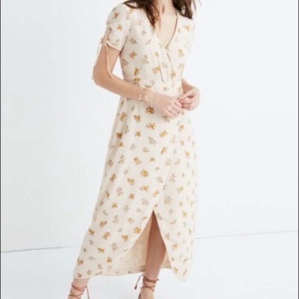 NWT Madewell 100% Silk Maxi Dress